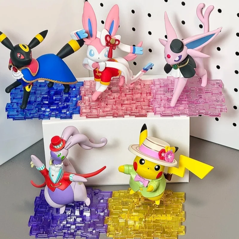 

Оригинальные фигурки FUNISM Pokemon UNITE из ПВХ: Пикачу, Сильвеон, Эспеон, Эмбреон, Гудра. Аниме-фигурки, модели, игрушки, подарки.