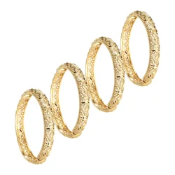 4pcs/Lot Bracelets For Women Girls Dubai Circle Jewelry Arab Middle Eastern African Fashion Bangles