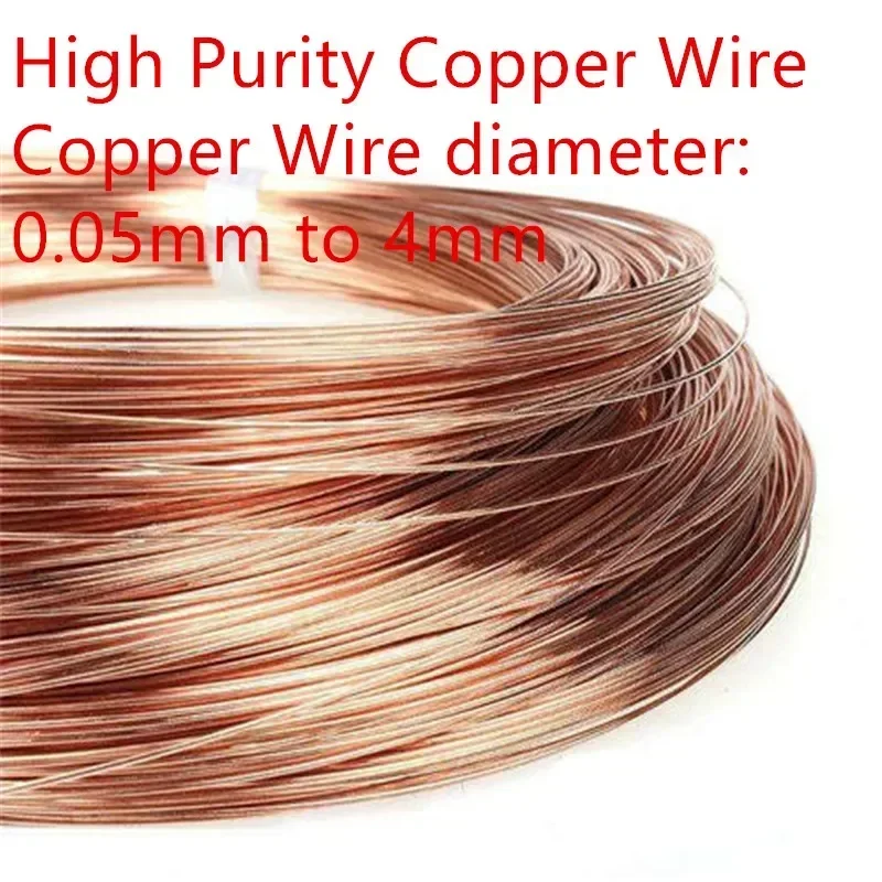 Old high purity copper wire ultra fine dia 0.05-4mm red copper wire for scientific research electrolysis oxygen-free copper wire