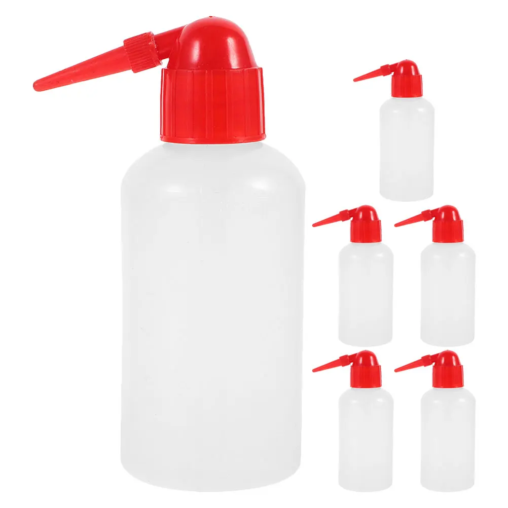 

6pcs Cleaning Bottle Lab Wash Squeeze Safety Rinse Bottles Precision Angled Spout Thickened Material Portable Scaled