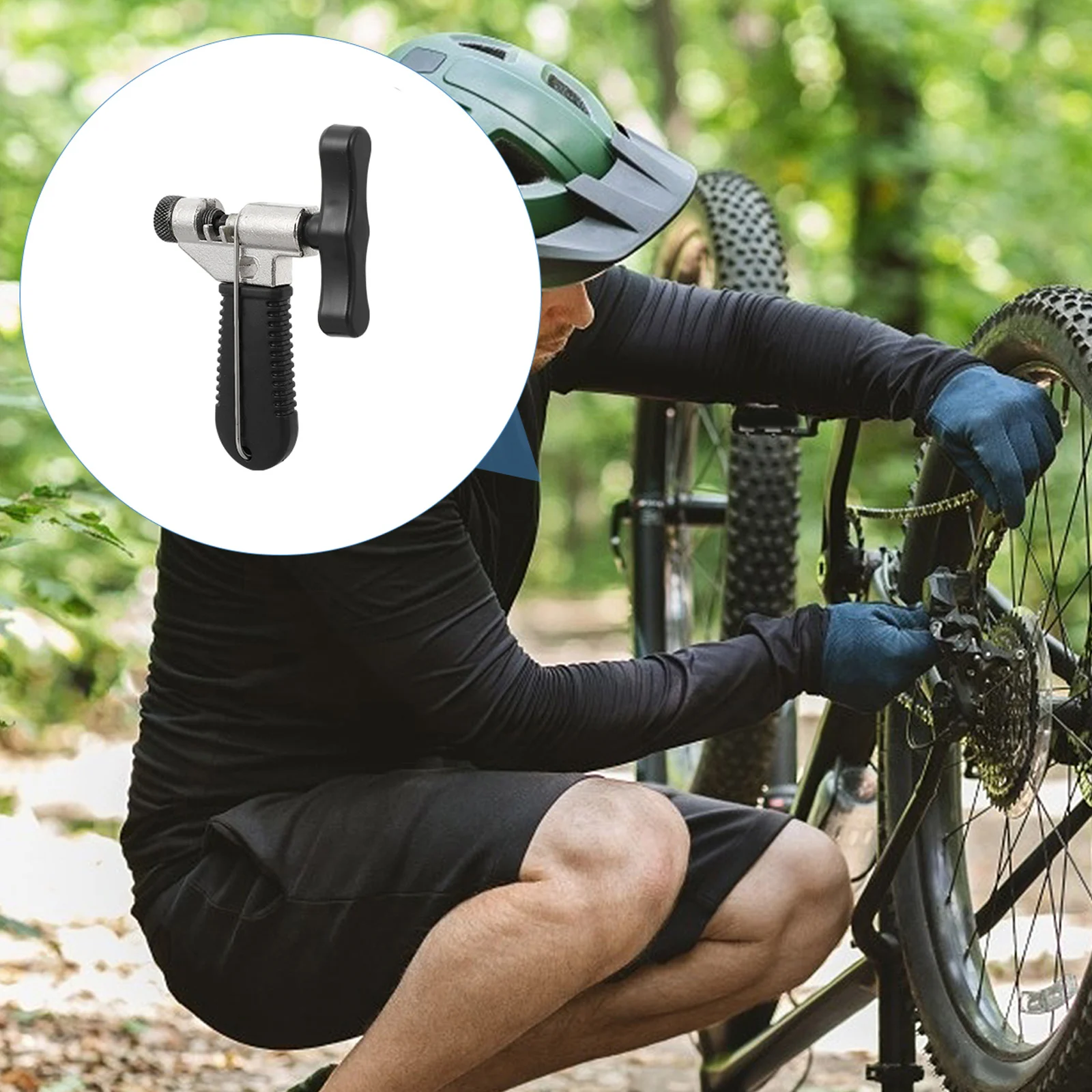 

Bike Chain Splitter Steel Sprocket Tool Cycling Rivet Breaker 3 32 to 3 16 inch 5 10 Speeds Easy Remove