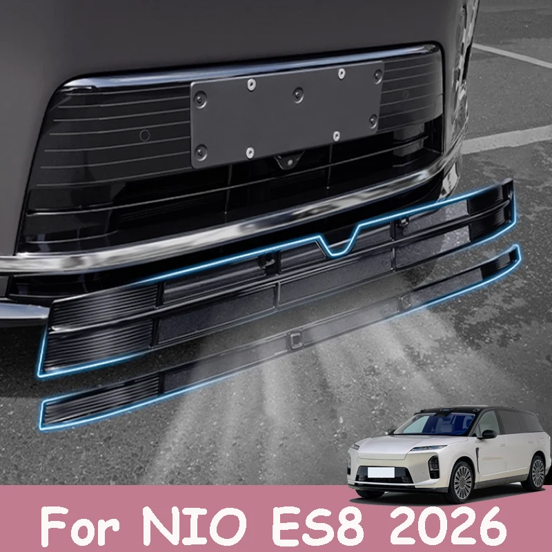 

For NIO ES8 2026 Car Midnet Insect Proof Mesh Decoration Front Face Dust Cover Protection Blocking Foreign Objects Accessories