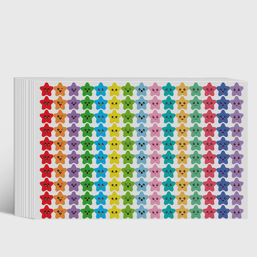 

30 Sheets Small Star Stickers Kindergarten Reward Stickers Five- Shaped Adhesive Labels for Teacher Appreciation