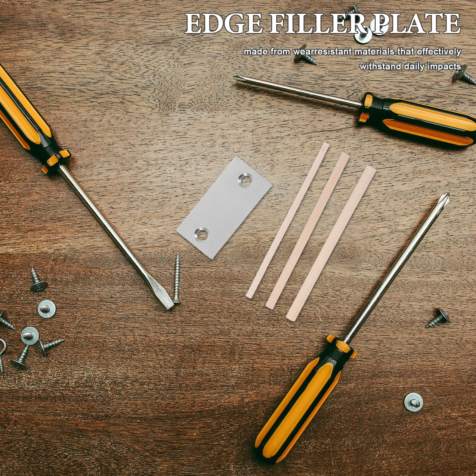 مجموعة واحدة من لوحة حشو حافة الباب، تعزيز جمالي متين يدوم طويلاً لقطع غيار قفل لوحة باب المنزل والمكتب #5