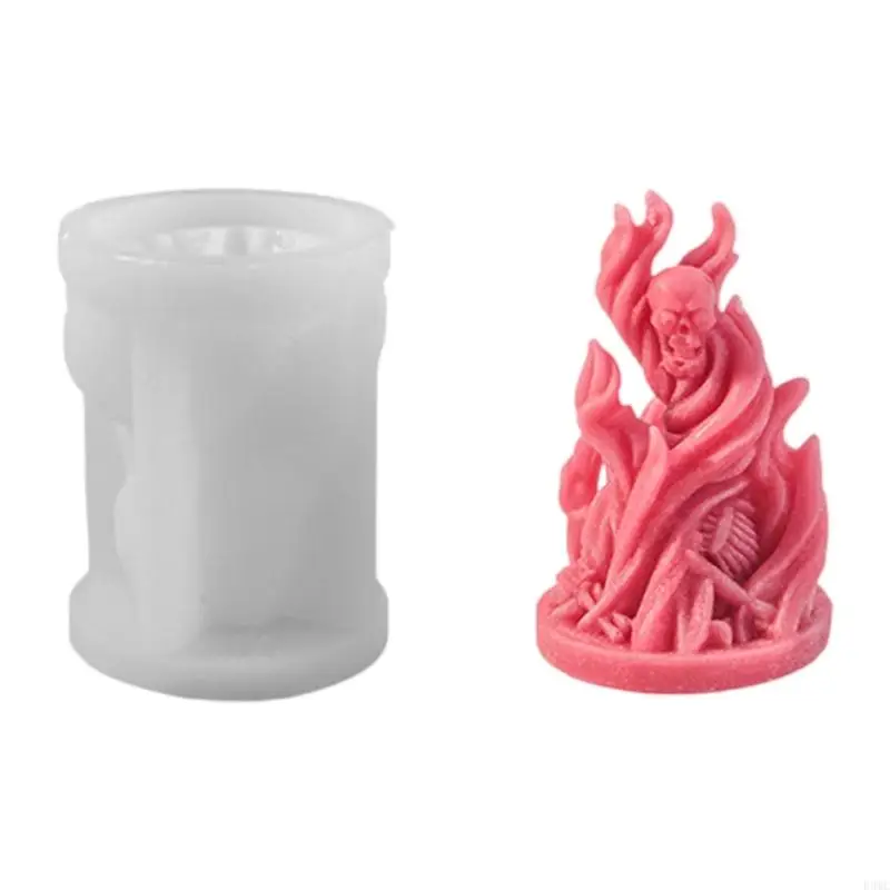 

Модные прочные силиконовые формы в форме черепа, портативное украшение для вечеринки на Хэллоуин и аксессуары для дома