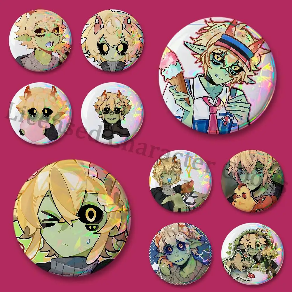 Badges Round Itabag Decoration IP Peripheral Products 58mm 44mm 32mm 75mm 25mm MiniMycheal M-Mushroom O-Oasis