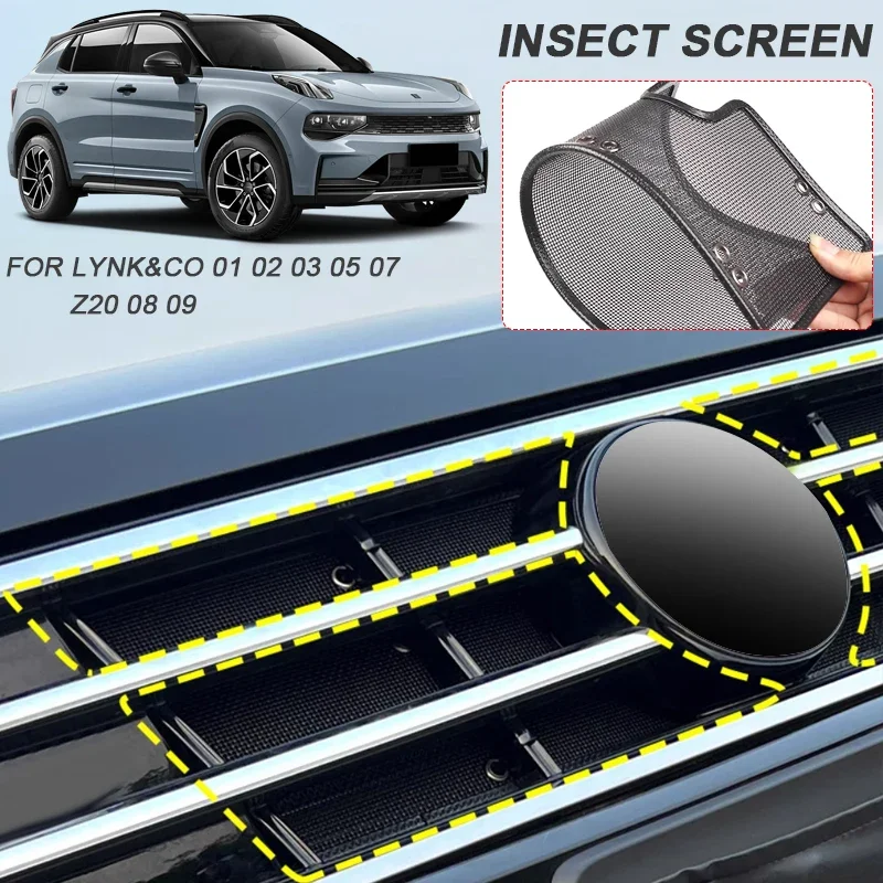 Car Insect-proof Air Inlet Protect Cover Airin Insert Net External Auto Accessories For GEELY LYNK&CO 01 02 Z20 03 05 07 08 09