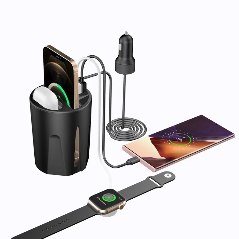 Car Water Cup Hole Charging Wireless Fast Multi-function
