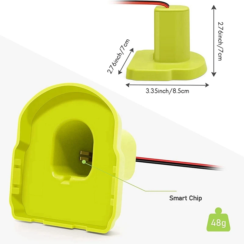 لمحول بطارية عجلات الطاقة لبطارية Ryobi One+ 18 فولت Li-، محول بطارية أداة الطاقة مع سلك قياس 12-X40A #6