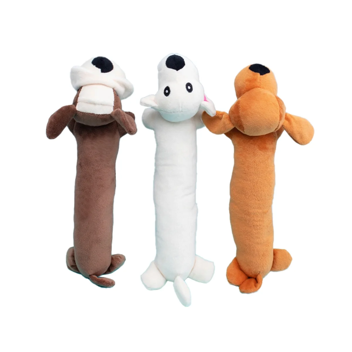 3PCS Pet Dog Toy Interactive Squeak Molar Plush Toy for Dogs Fit for Pet Funny Chew Toy Pets Supplies