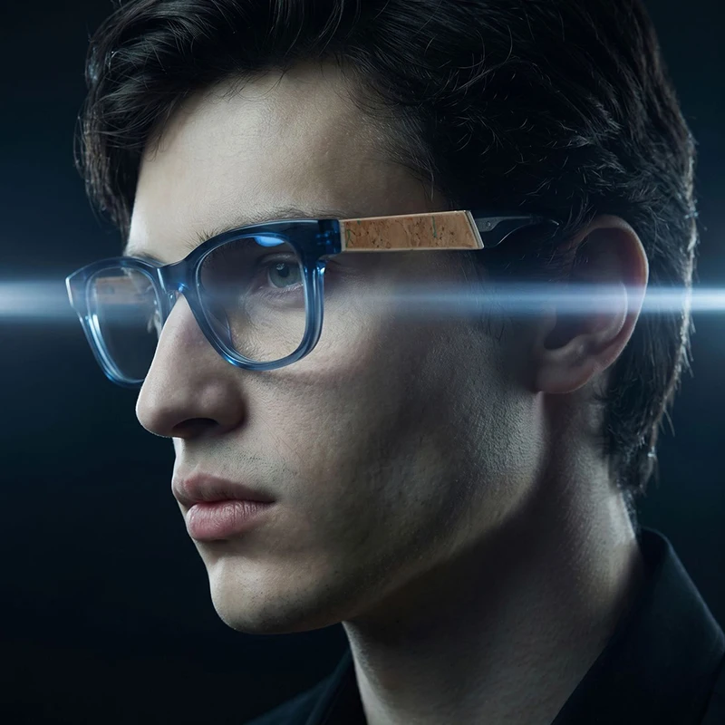 Men's Retro Light Luxury TR Plate Glasses Frame High-End Fashion Business Anti-Blue Light Glasses Prescription Customization
