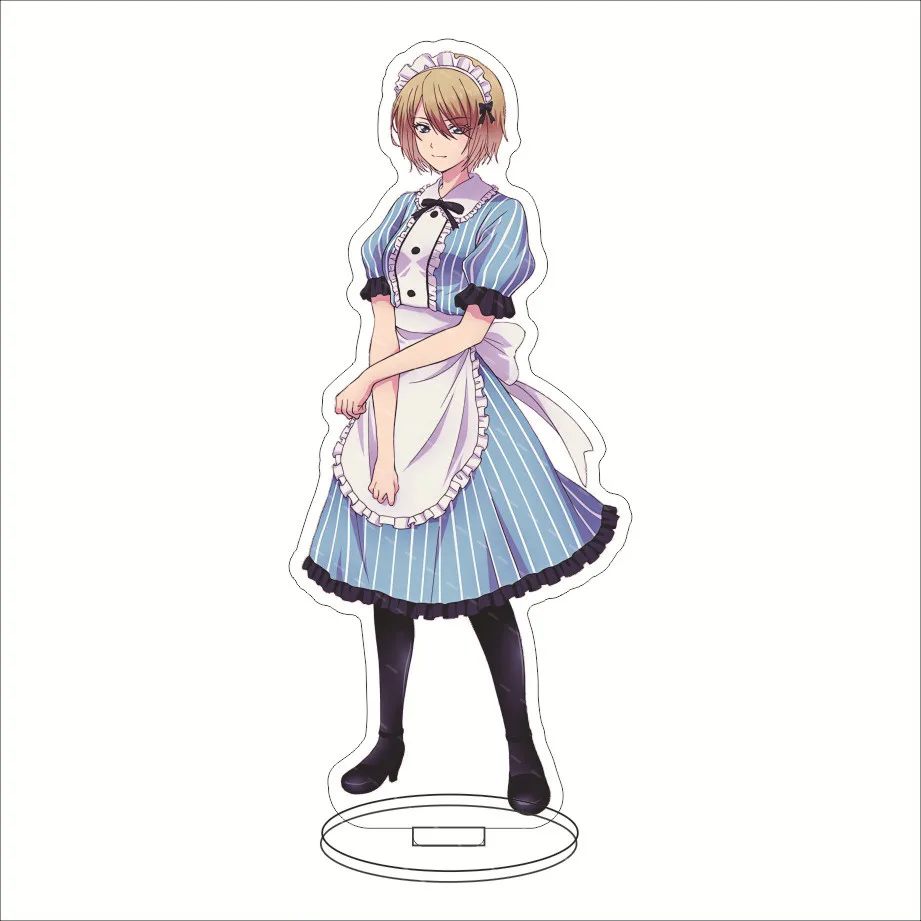 Anime Goddess Cafe Terrace Stand Acrylic Figure Familiar Cafe Terrace Standing Model Plate Cosplay Collection Props Gifts Girls