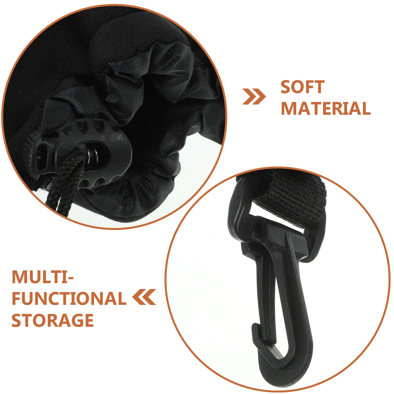 

Camera Lens Protective Pouch Shockproof Waterproof Sand Resistant Storage Bag for Travel Outdoor Daily Use Portable Light