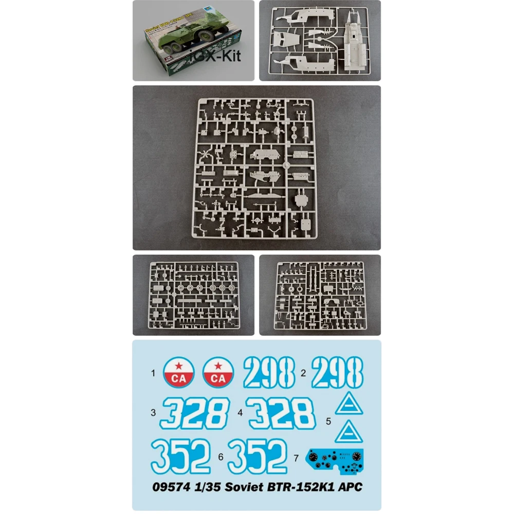 

Trumpeter 09574 1:35 Scale Soviet BTR152 BTR-152K1 Armored Personnel Carrier Vehicle APC Hobby Plastic Model Kit