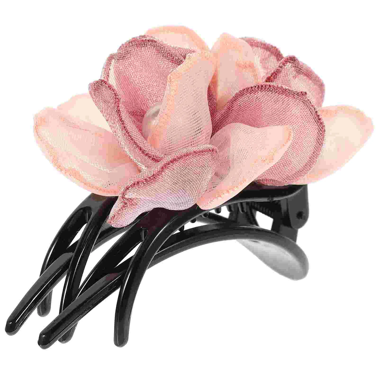 

Ponytail Hairpin Barrettes for Women Decorate Jewelry Flower Claw Clips Accessories Wedding French Thick Women's