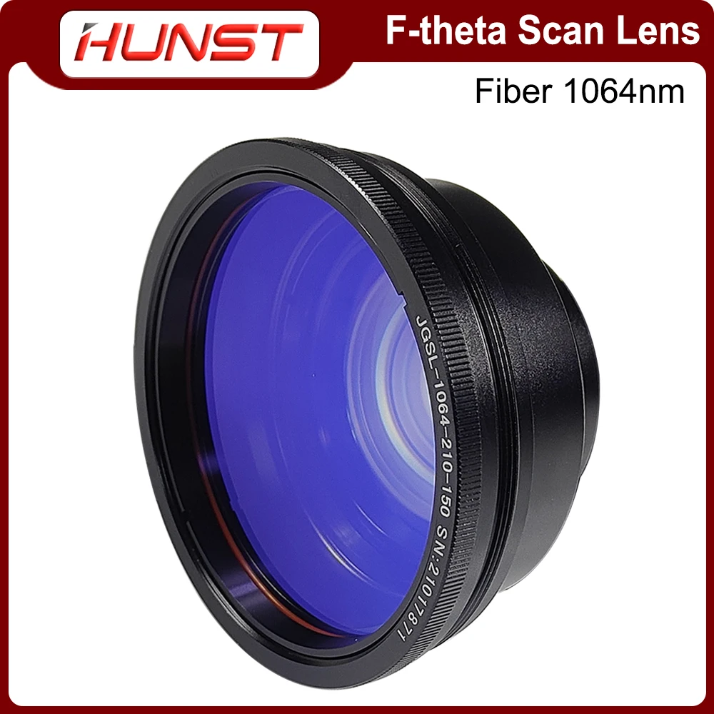 HUNST F-theta Scan Lens Mount M85x1 1064nm Field Lens 50-400mm F80-525mm do części zamiennych do maszyn do znakowania laserem światłowodowym YAG