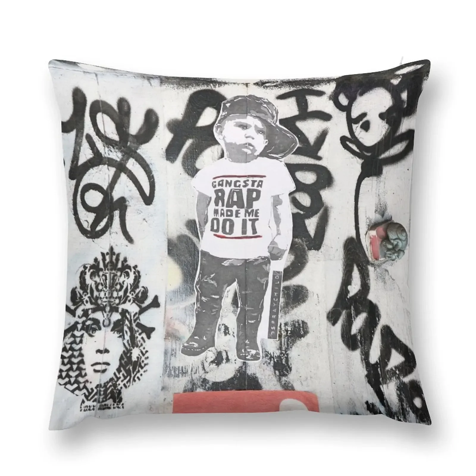 Gangsta Rap Graffiti Throw Pillow luxury decor Pillow Cases Decorative pillowcase Sofa Cushions pillow