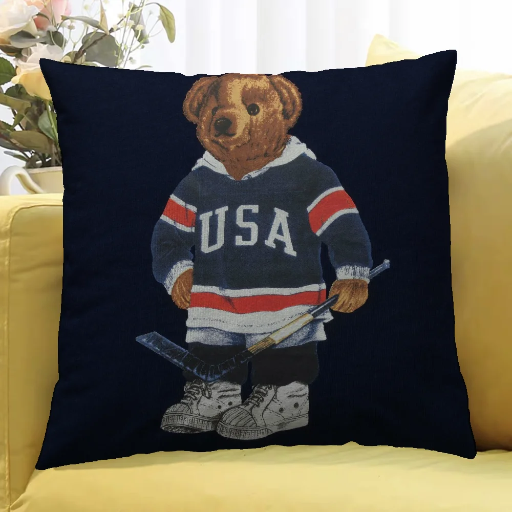 Fashion Bear Home Decor Cushion Cover 50x50 Decorative Pillowcases Pillow Cases 45x45 Cushions Covers Covers for Bed Pillows