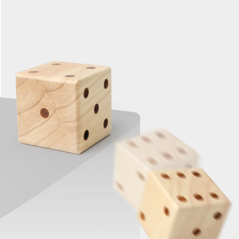 Giant Wooden Dice Lightweight Role-playing Dice Suitable For Outdoor And Indoor Beach Adults