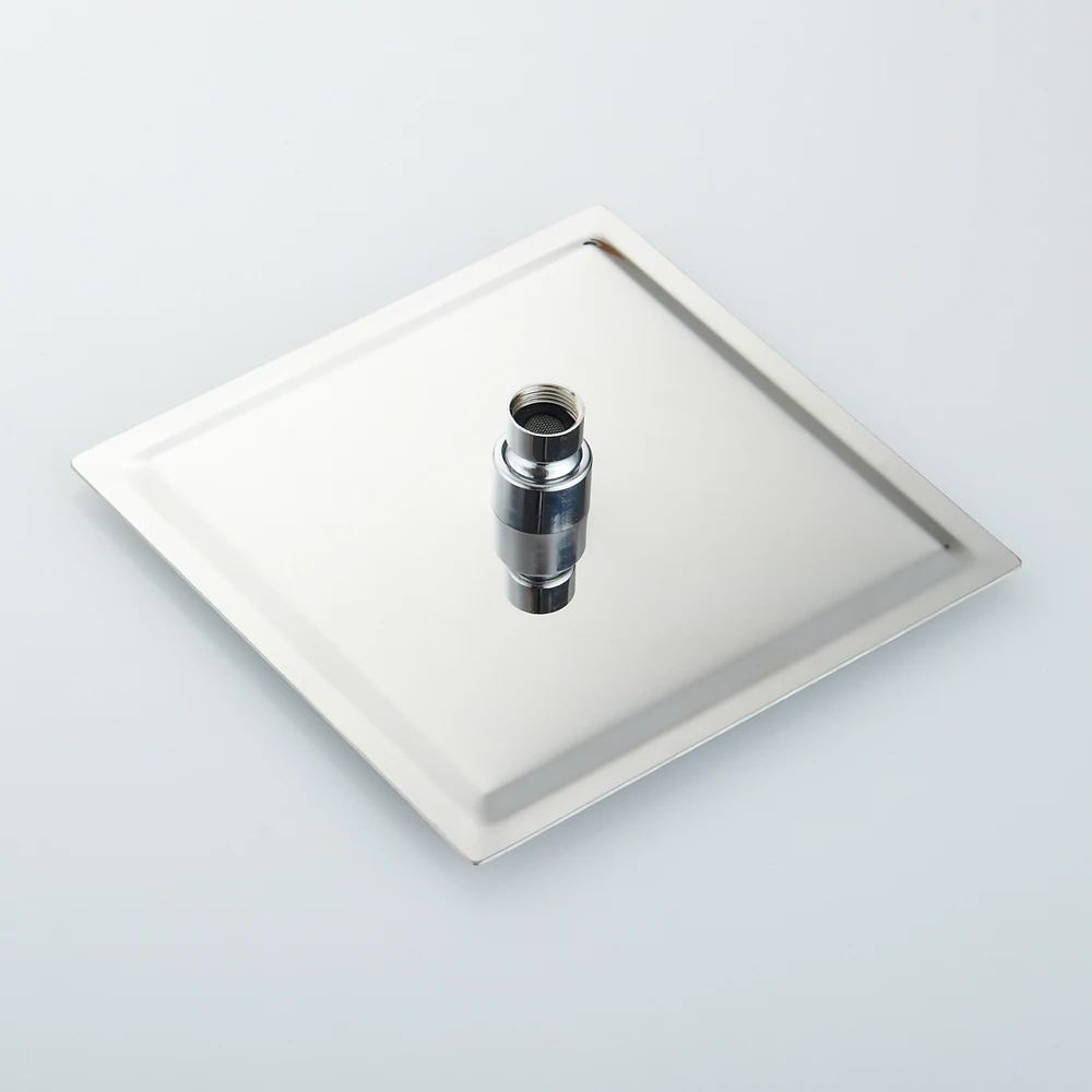 BAKALA stainless steel shower head — round/square 8/10/12 inch ultra‑thin rainfall design 3