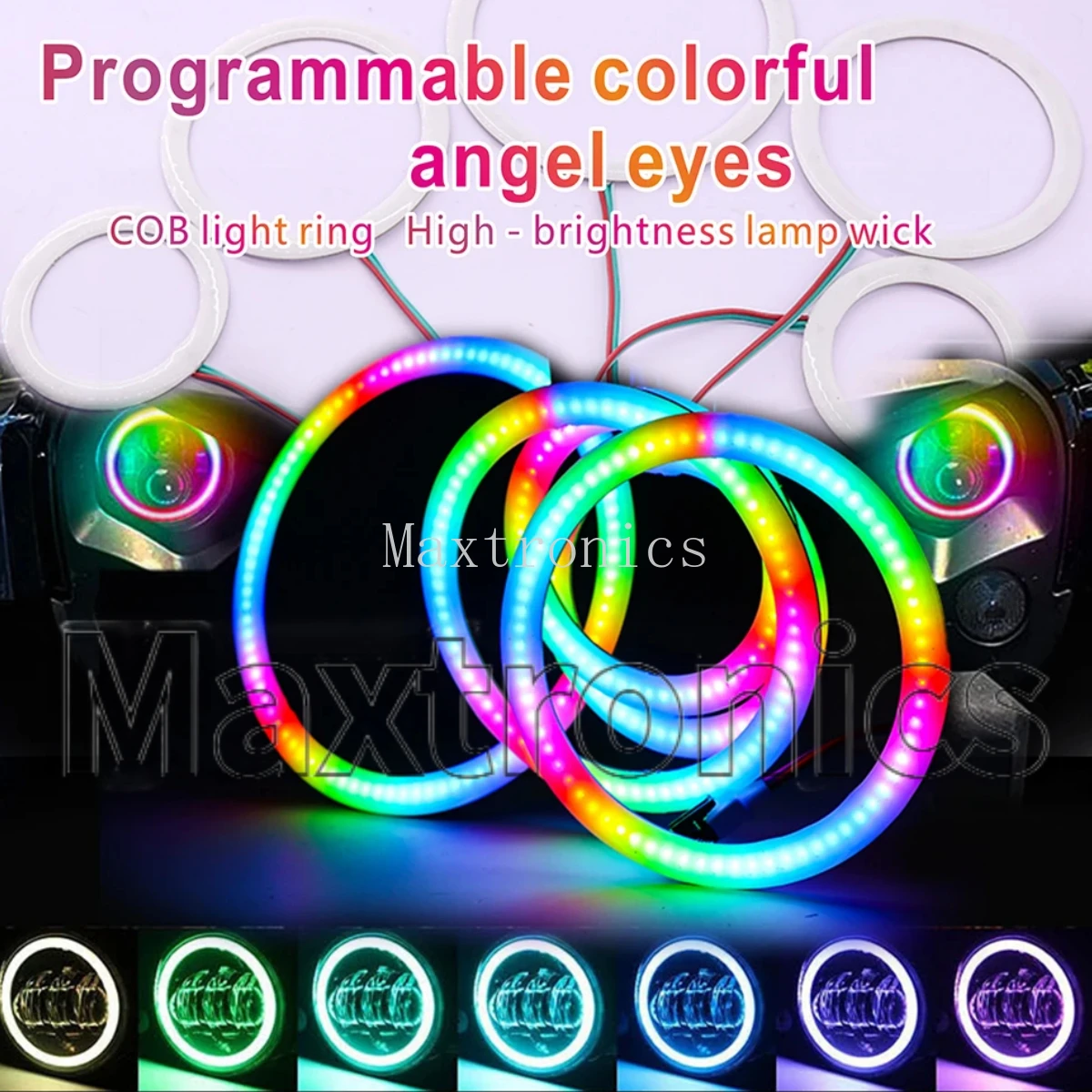 WS2812B LED Pixel Ring 18/36/54/72/90Leds Individually Addressable WS2812 Built-in IC 28Key /SP611e Bluetooth APP LED Controller