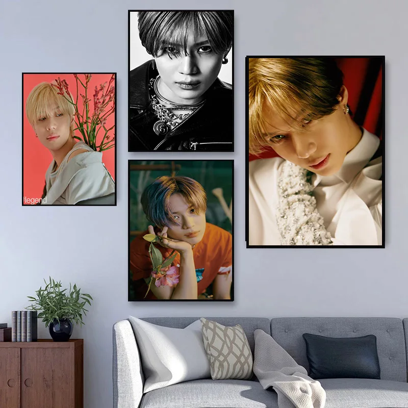 SHINee Taemin Satin Cloth Poster Home Decoration Wall Art Fabric Poster Print 20x30cm,27x40cm,30x45cm,40x60cm