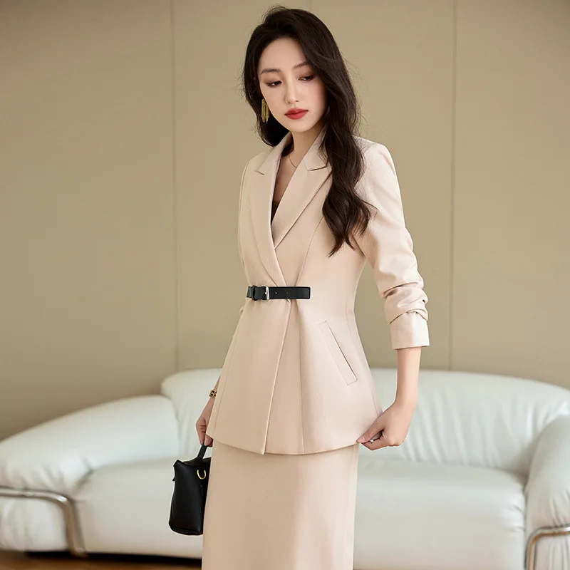 Women's Blazer for Art Exam, Broadcast Anchor, Host, Professional Casual Formal Suit, Workplace Dress Suit, Workwear for Autumn