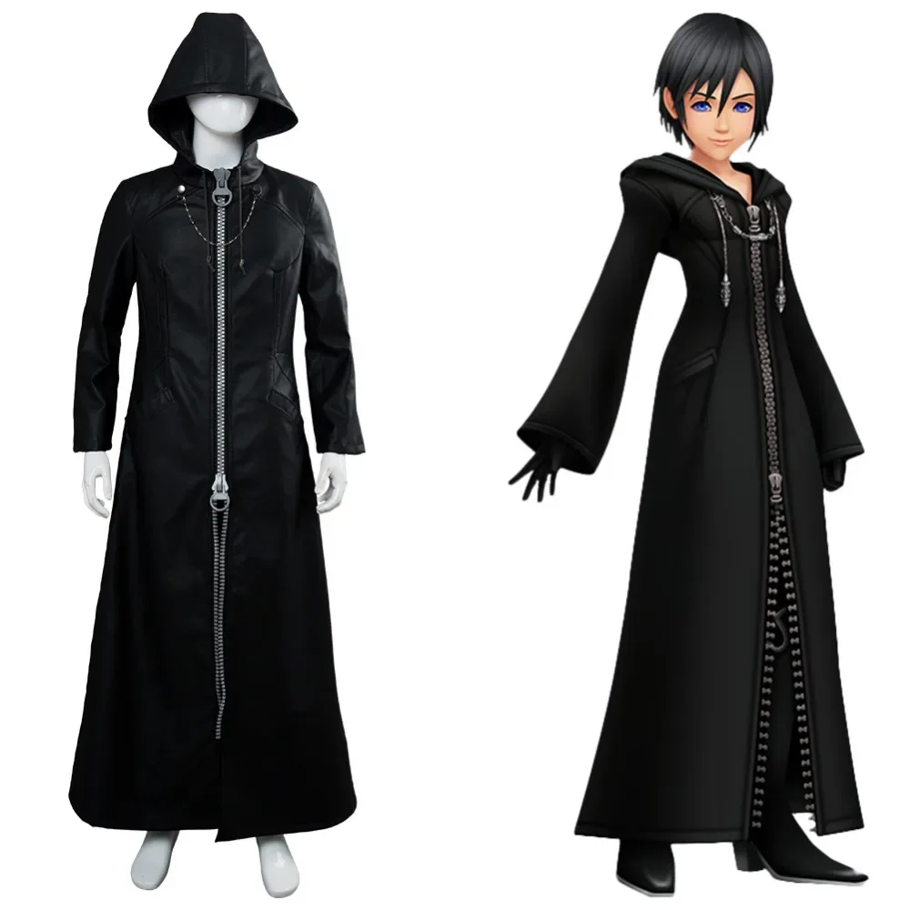 Kingdom Hearts Cosplay Organization XIII Office Outfit Trench Coat Adult Men Costumes