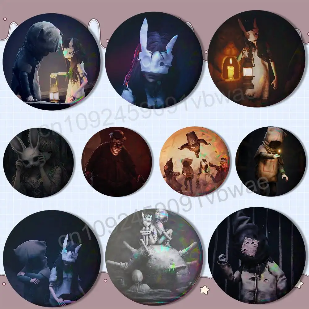 

Horror Art game Reanimal Creative Round Badge Button Pin Bag Decor Fans Collection Friends Gift Brooch