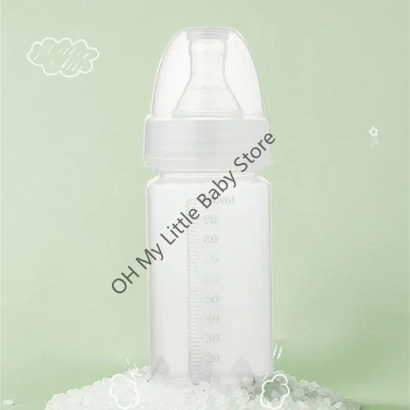 

M76C Newborns Feeding Container 100ml Disposable PP Nursing Bottle with Dust Protective Lid for Safe Cleaning Daily Use