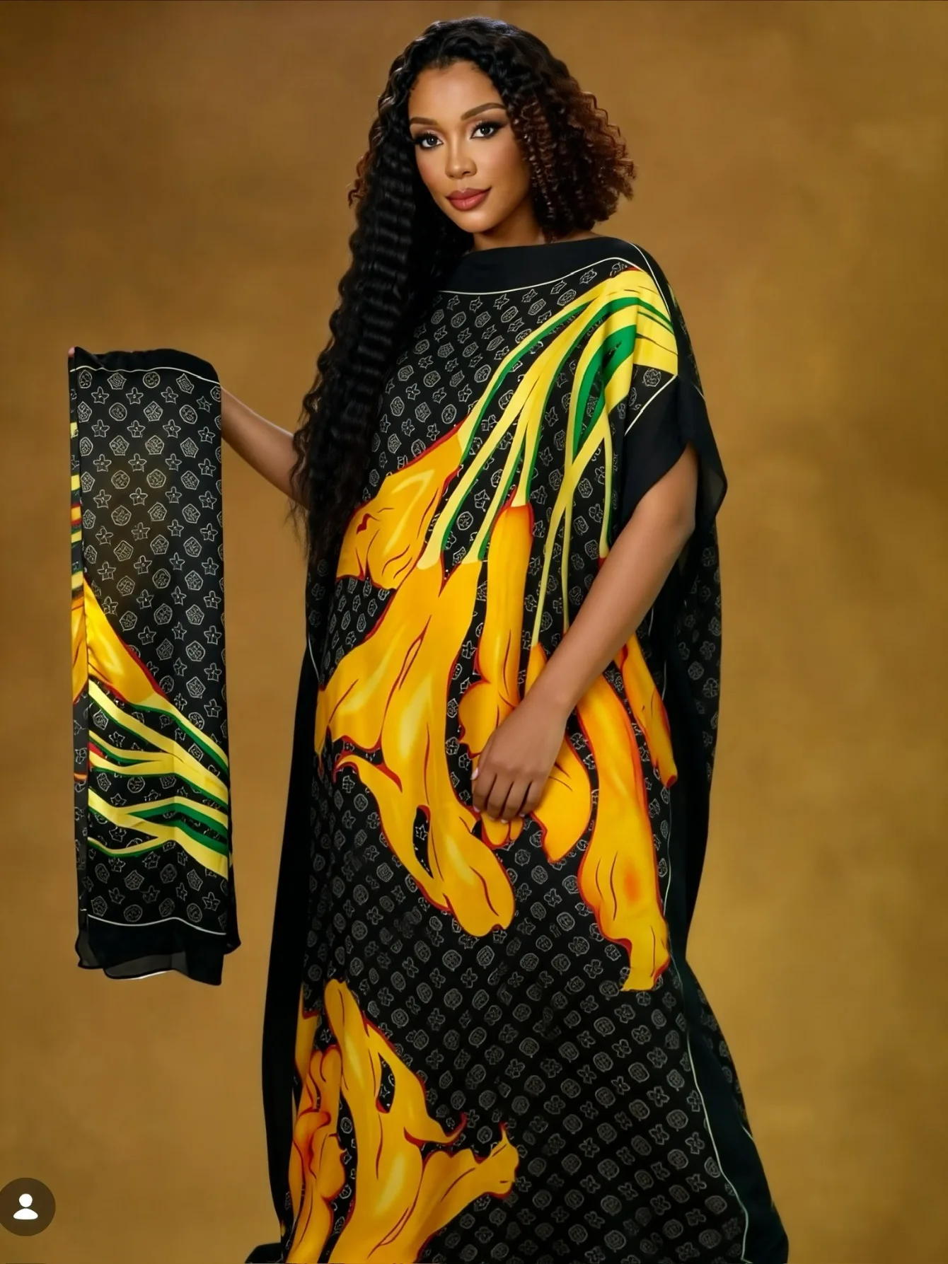 

Шелковая абайя в ближневосточном стиле с платком, элегантное свободное платье больших размеров в африканском этническом стиле для женщин