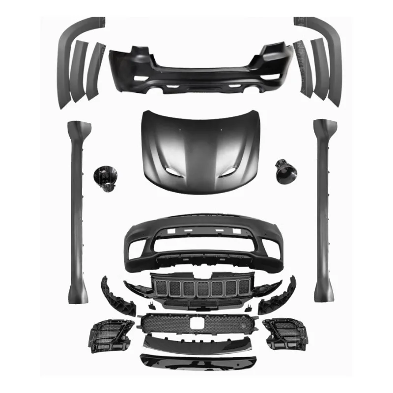 For Jeep Grand Cherokee SRT Style Body Kit Bumper Cover Exterior Modification Upgrade Accessories