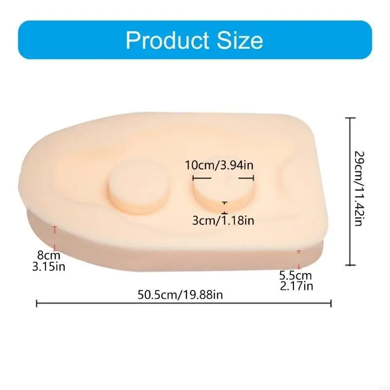 R66D وسادة حمام إسفنجية مريحة للأطفال تضمن حمامًا مقاومًا للانزلاق