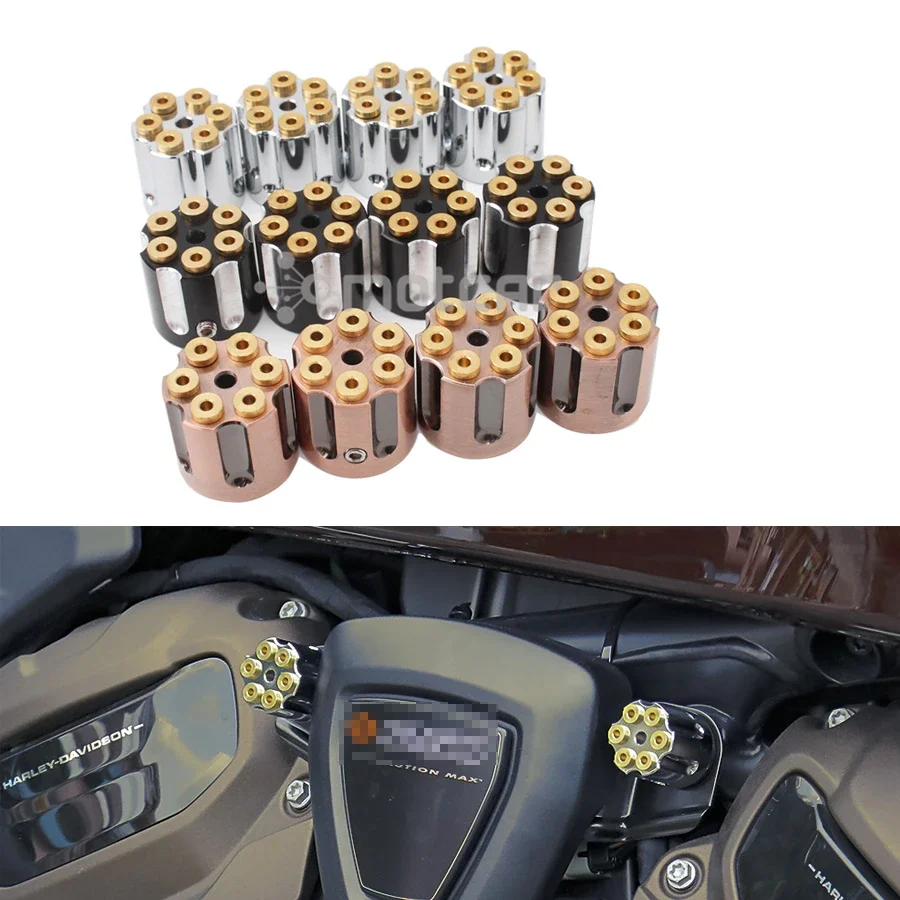 

Motorcycle Head Bolt Caps Engine Topper Cover Screw Spark Plug For Harley Sportster S 1250 RH1250 2021 2022