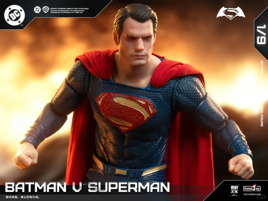 IN Magazzino Fonjoy BVS Set Blindato Batman Battaglia Danneggiata Superman Action Figures 1/9 Batman v Superman: Amante della Giustizia DC Limited