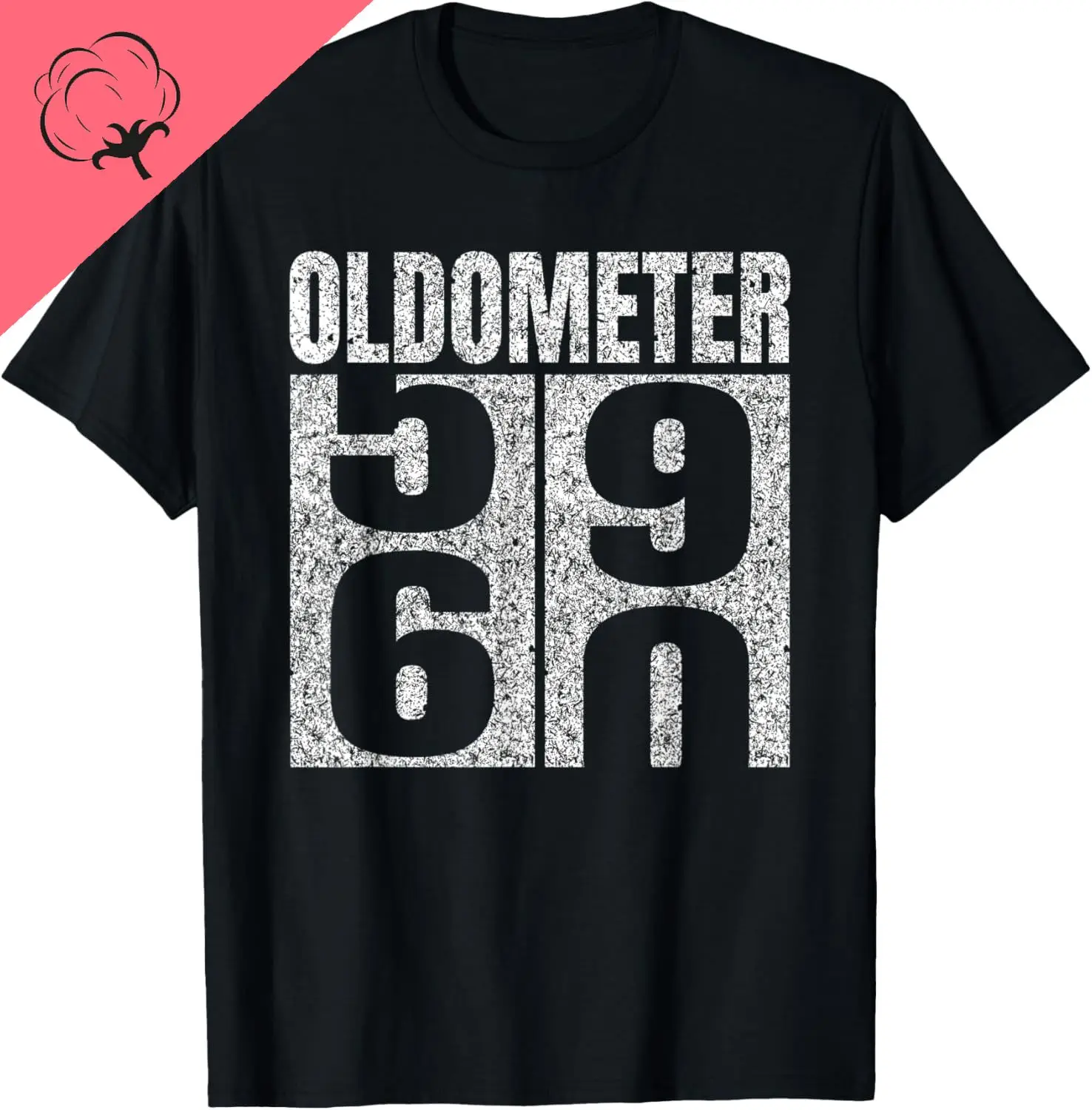 60th Birthday Oldometer 59-60 Vintage Funny Gifts Men Women T-Shirt Cotton Print Original Design Gifts T Shirts Ropa Hombre