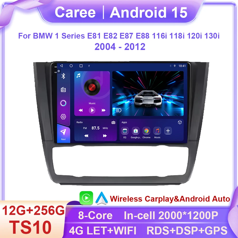 

For BMW 1 Series E81 E82 E87 E88 116i 118i 120i 130i 2004 - 2012 5G Multimedia BT Stereo IPS Android Car GPS DVD Player Radio 4G