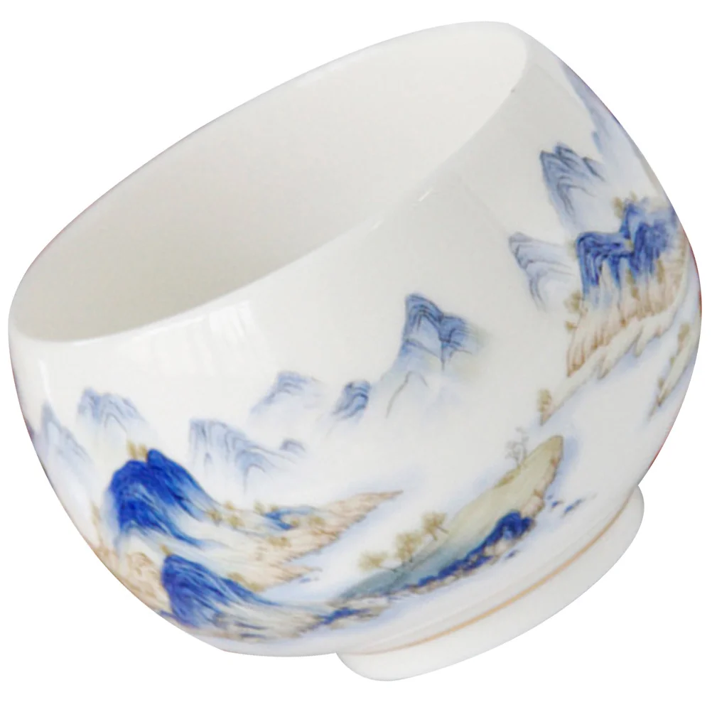 

Decorative Hand Painted Tea Cup Traditional Chinese Design Ceramic Mug for Hot Water Coffee Tea Drinkware Home Kitchen Use