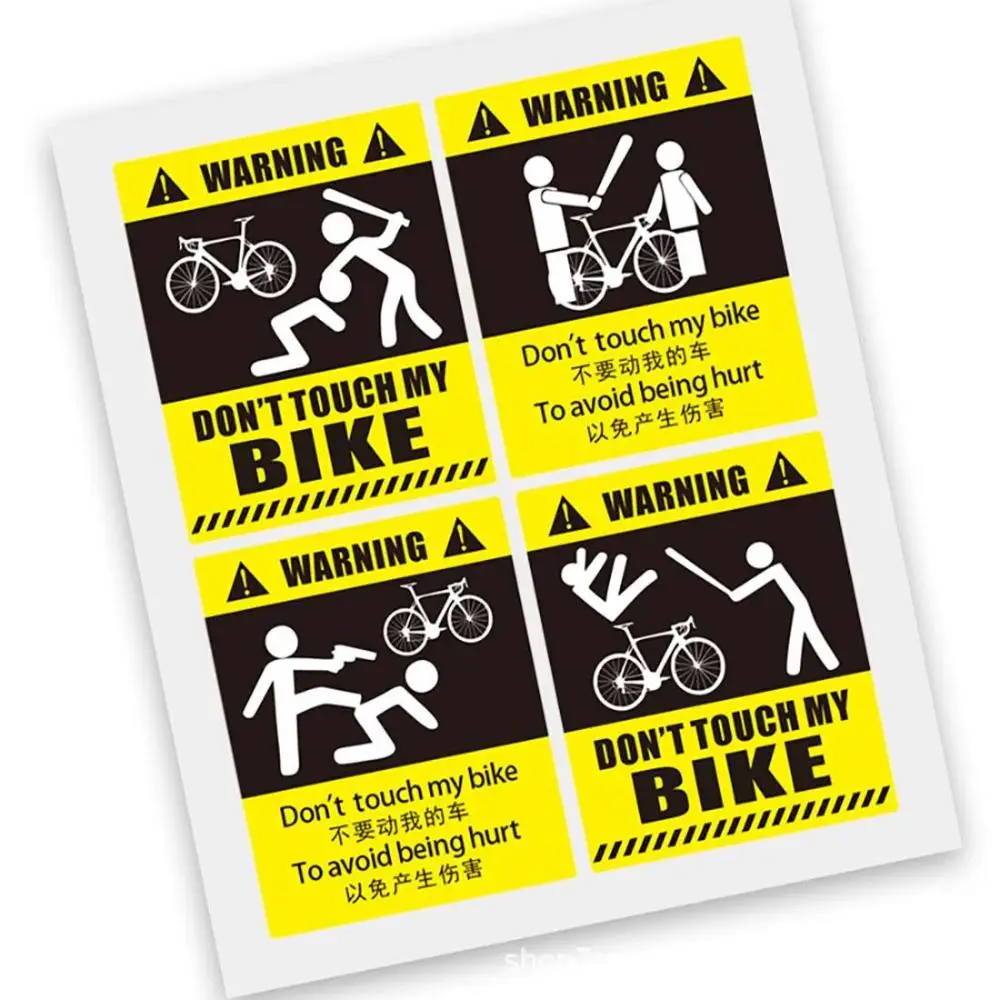 Waterproof Car Accessories Frame Sticker Road Bike Don't Move My Bike Bike Mountain Bike Sticker