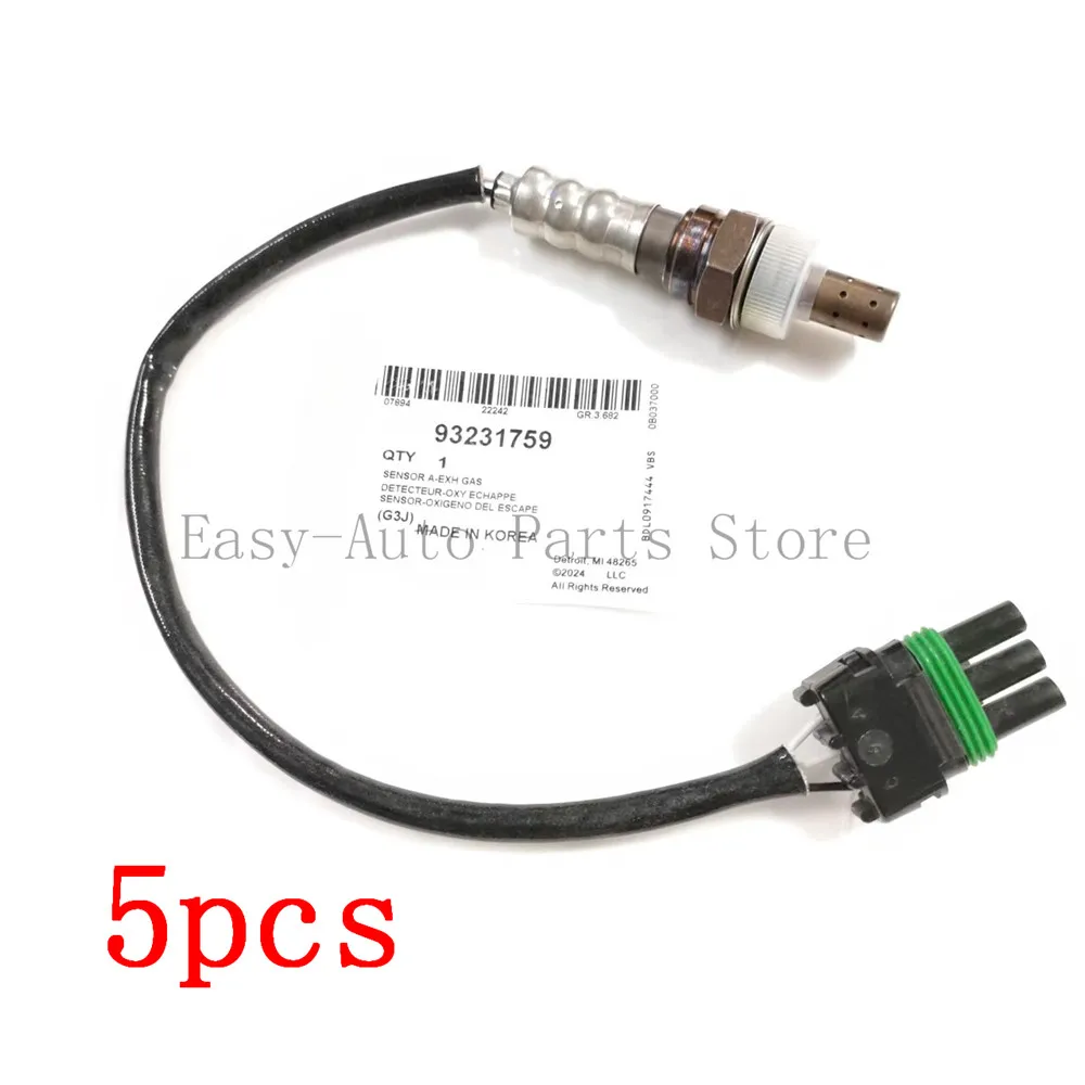 5X 93231759 FOR Models Such As Opel Astra And Vectra, It Is An Oxygen Sensor With A Green 4-Pin Connector.