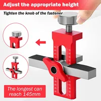 Cabinet Door Mounting Jig Quick Positioning Hole Opening Tool Adjustable Aluminum Alloy Cabinet Portable Cabinet Mount Locator