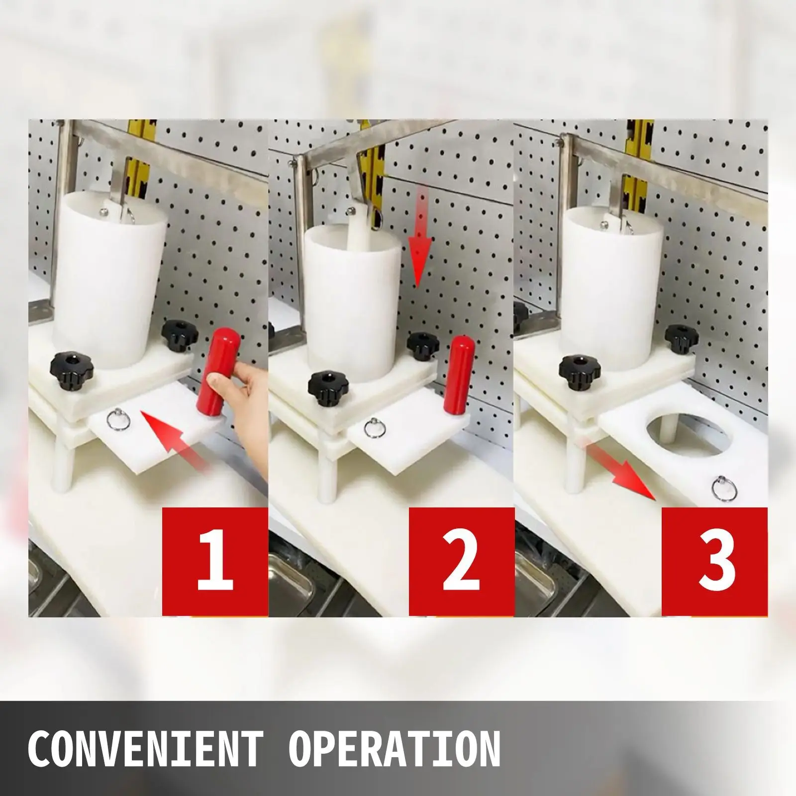 HR130 ماكينة ضغط البرجر اليدوية التجارية من الدرجة التجارية ماكينة صنع باتيه بلاستيكية شديدة التحمل لبرغر موحد لا تشوبه شائبة للاستخدام المنزلي والعمل