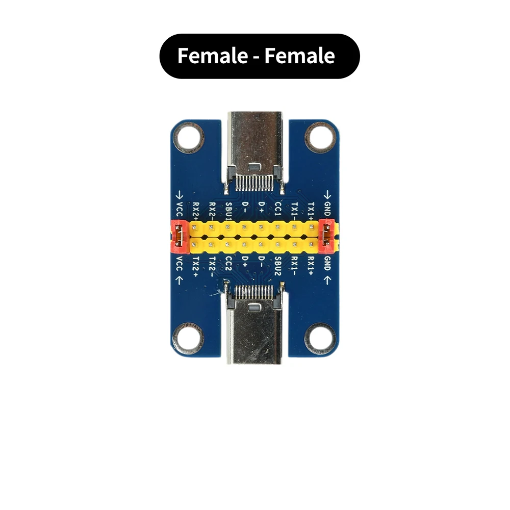 USB 3.1 Typ-C Stecker auf Buchse Test-PCB-Platine Typ C 2,54mm Steckverbinder Buchse für Datenkabel – Detail 5