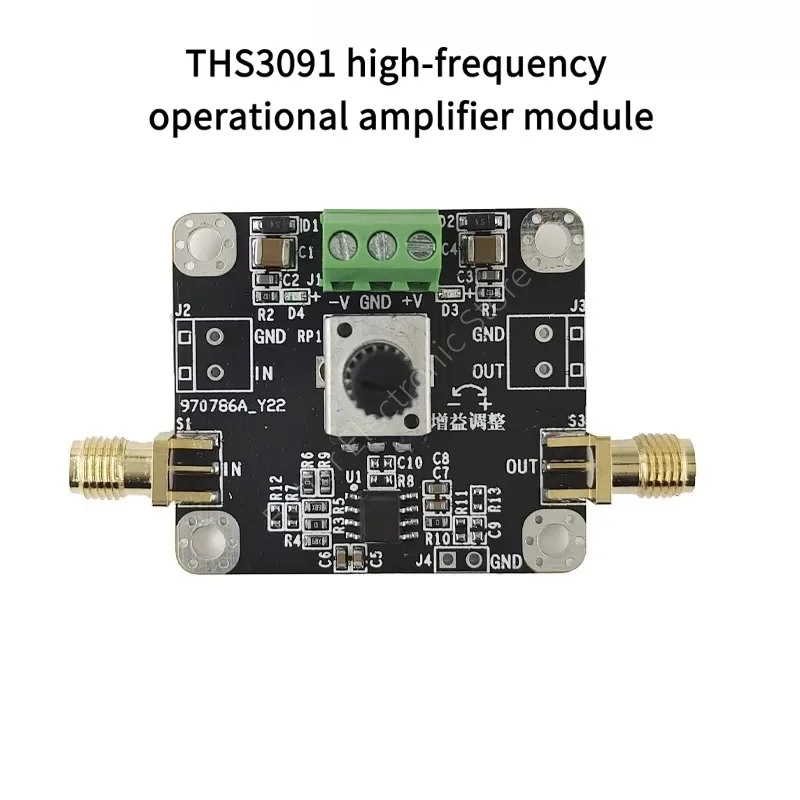 

THS3091 Модуль высокочастотного операционного усилителя с полосой пропускания тока 210 МГц и регулируемым усилением для выхода 27 В