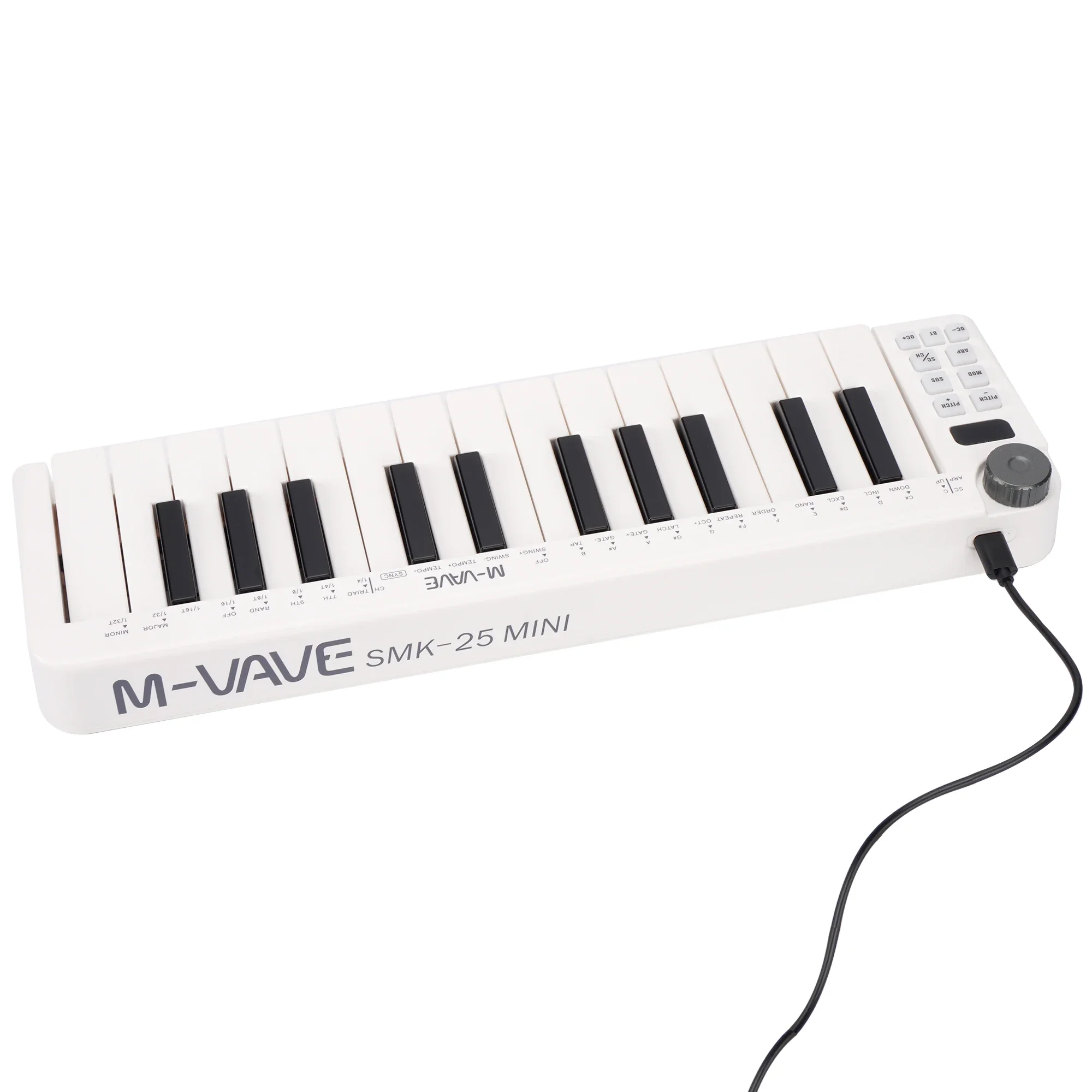 M-VAVE SMK-25 Mini 25-Key MIDI تحكم لوحة المفاتيح قابلة للشحن MIDI التحكم لوحة المفاتيح أداة لوحة مفاتيح USB صغيرة محمولة