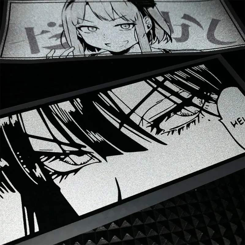 

1pc JDM Anime Girl Peeking Eye Car Sticker, Waterproof Vinyl Decal for Car Window Body Decor