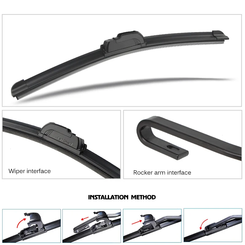 Car Wiper Blade Front Window Windshield Rubber Refill Wiper For Chery COWIN C3R 2015-2019 LHD / RHD 22