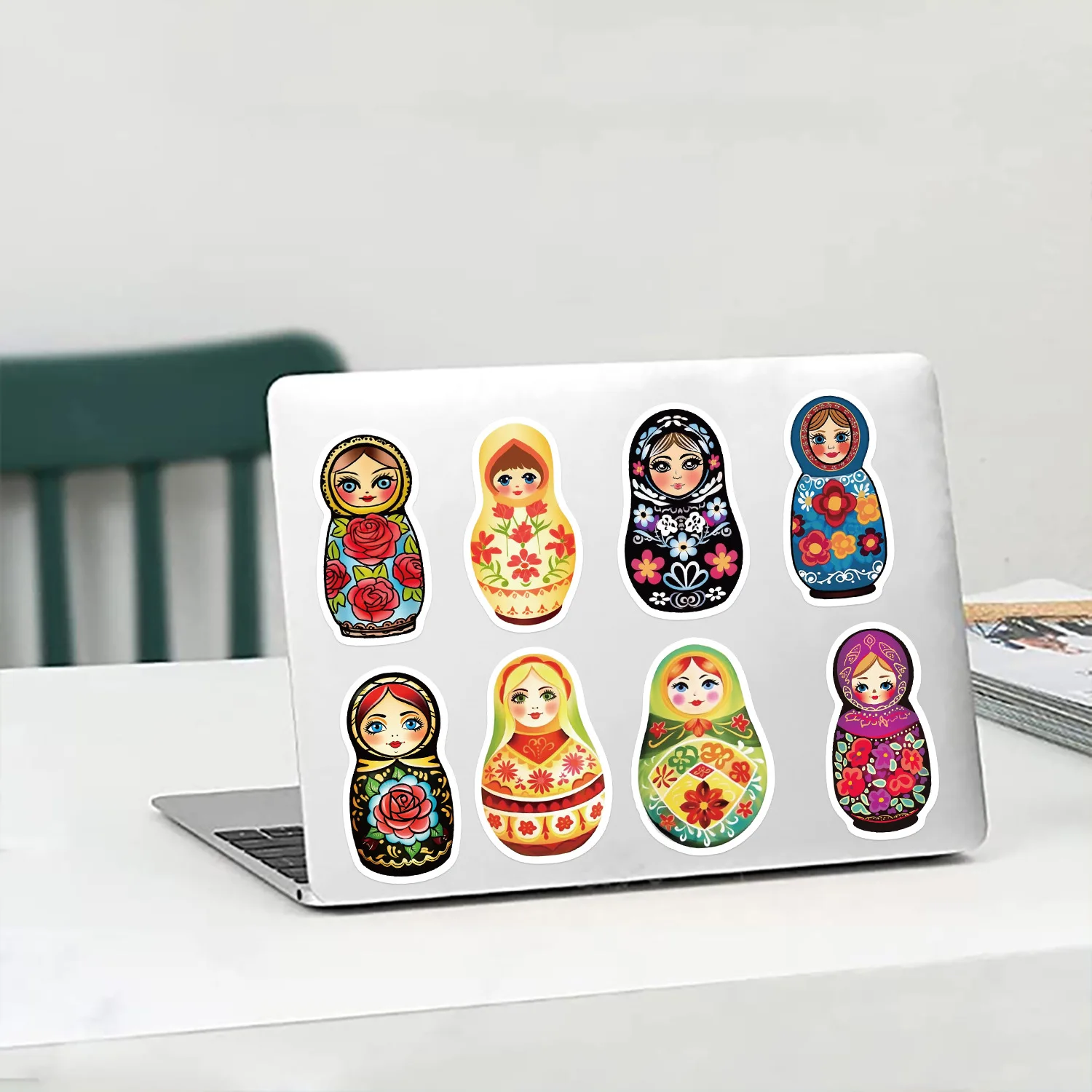 52 PCS Cartoon Russian Doll Graffiti Stickers For Personalized Decoration Guitar Laptop Suitcase DIY Waterproof Sticker