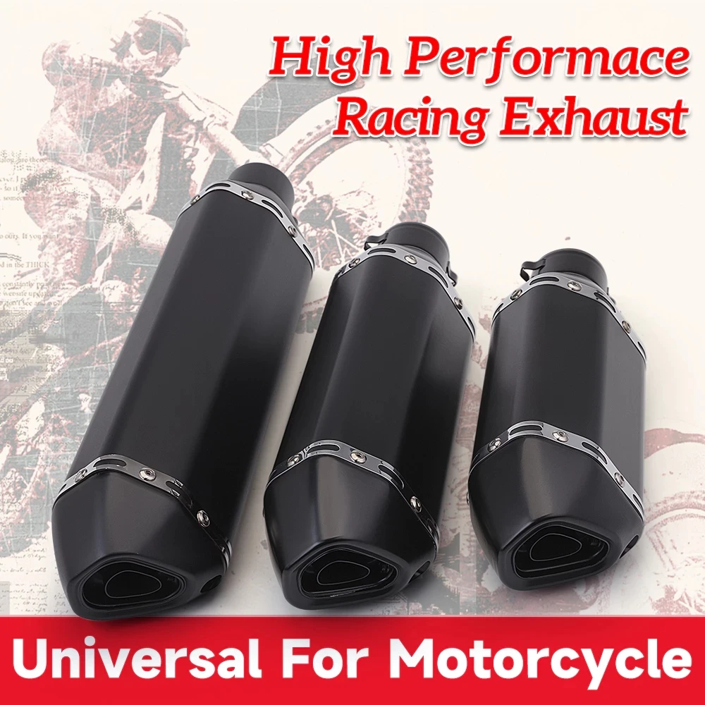 

Motorcycle exhaust muffler for NINJA400 Z400 mt07 MT09 S1000R R3 ZX4R CBR650 GIXXER125 300MM 370MM 470MM