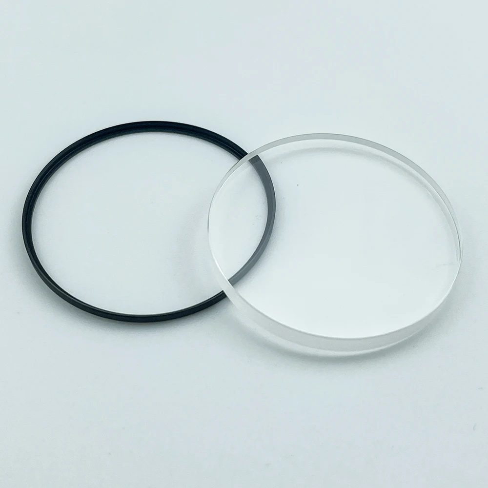 SKX SRPD High Quality Flat Sapphire Crystal + L Shaped Gasket Compatible with NH34A High Quality Watch Mirror Replacement Parts